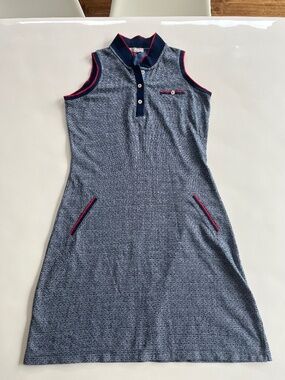 Retro blue dress, S
